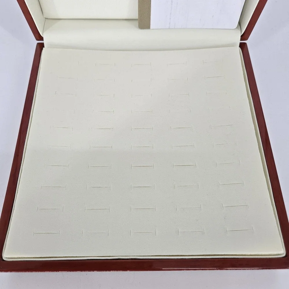 New Gemporia Coloured Rocks Mink Mushroom Lidded Stacker Jewelry Box Tray COA